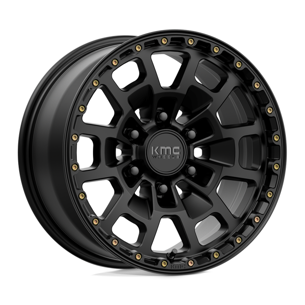 KMC KM718 Summit 17x8.5 6x139.7 S-BLK - KM71878568718