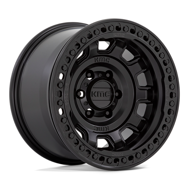 KMC KM236 Tank Beadlock 17x9 6x139.7 S-BLK - KM23679060738N