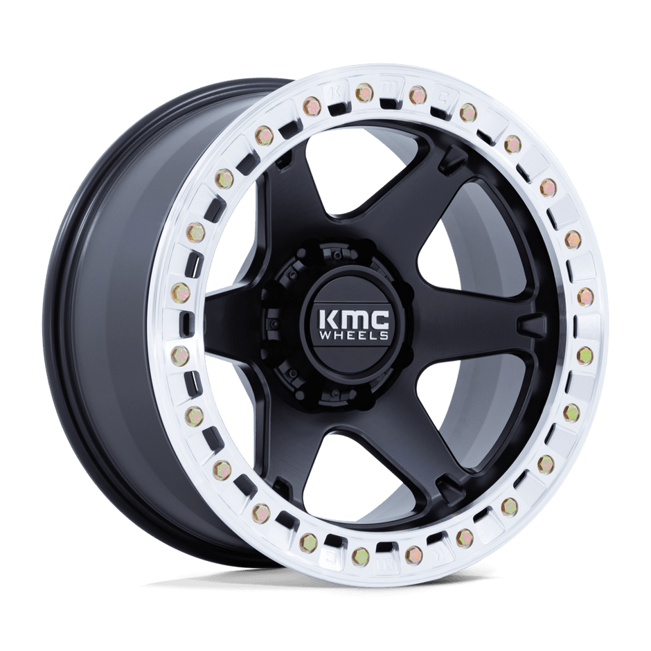 KMC KM238 Vi Beadlock 20x10 5x127 S-BLK-MACH - KM238MD20105048N