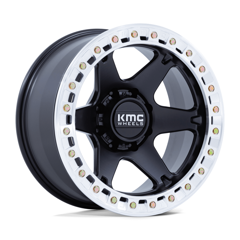 KMC KM238 Vi Beadlock 20x10 8x165.1 S-BLK-MACH - KM238MD20108048N
