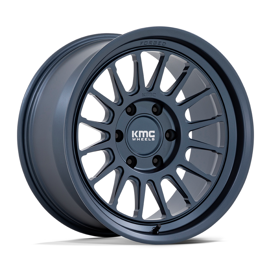 KMC KM447 Impact Forged Monoblock 17x8.5 6x139.7 MTL-BLUE - KM447LX17856810N