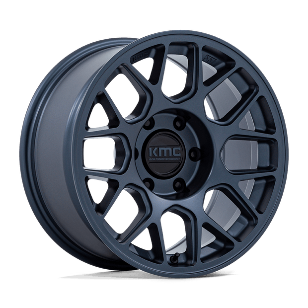 KMC KM730 Hatchet 17x8.5 5x127 MTL-BLUE - KM730LX17855010N