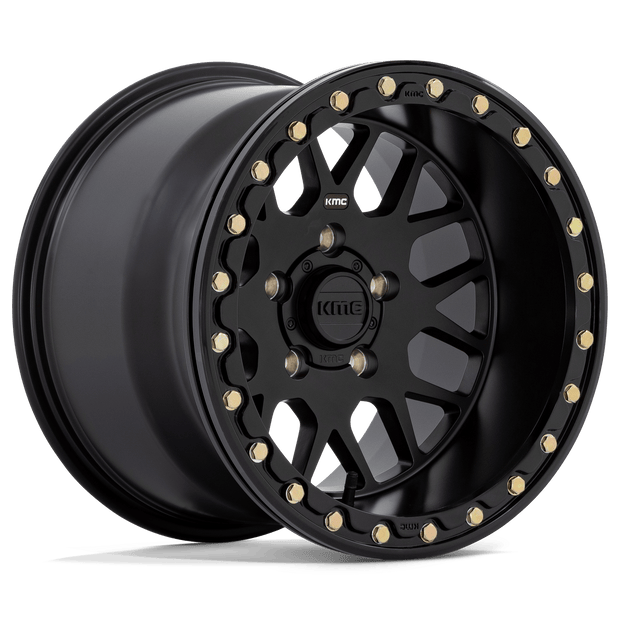 KMC Powersports KS235 Grenade UTV Beadlock 14x7 4x137 S-BLK - KS23547048710