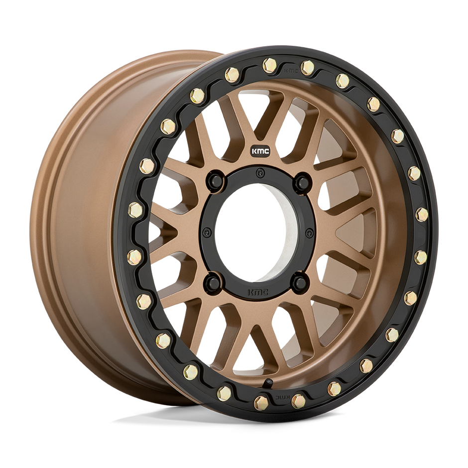 KMC Powersports KS235 Grenade UTV Beadlock 15x7 4x137 S-BRONZE - KS23557048610