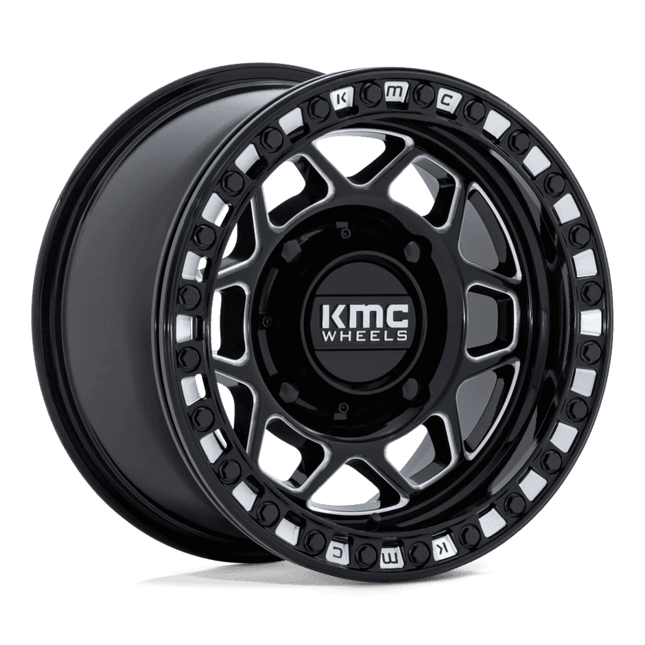 KMC Powersports KS241 Torx UTV Beadlock 15x8 4x137 G-BLK-MILL - KS241BE15804800