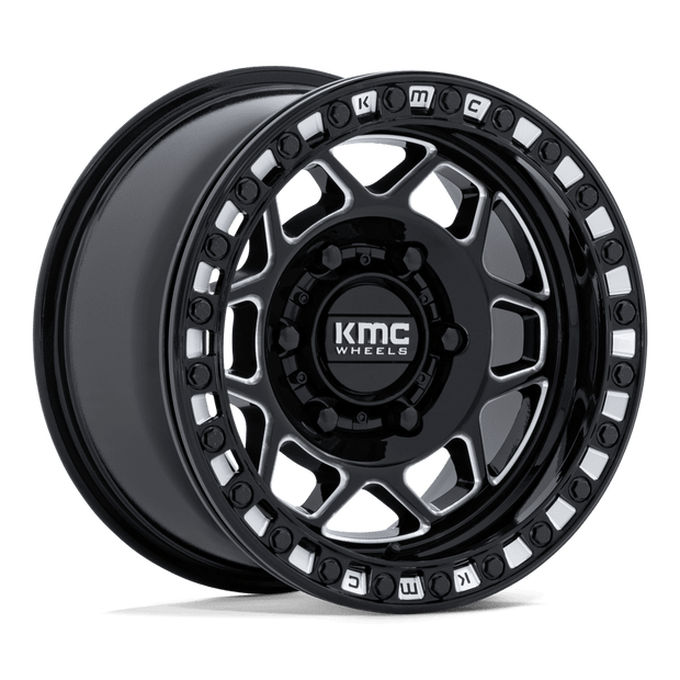 KMC Powersports KS241 Torx UTV Beadlock 15x8 6x139.7 G-BLK-MILL - KS241BE15806U00