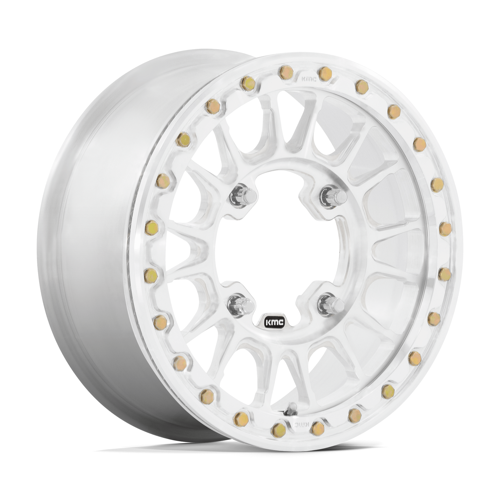 KMC Powersports KS436 Impact Forged UTV Beadlo 15x6 4x156 RAW-MCH-FRG - KS436DX15604438