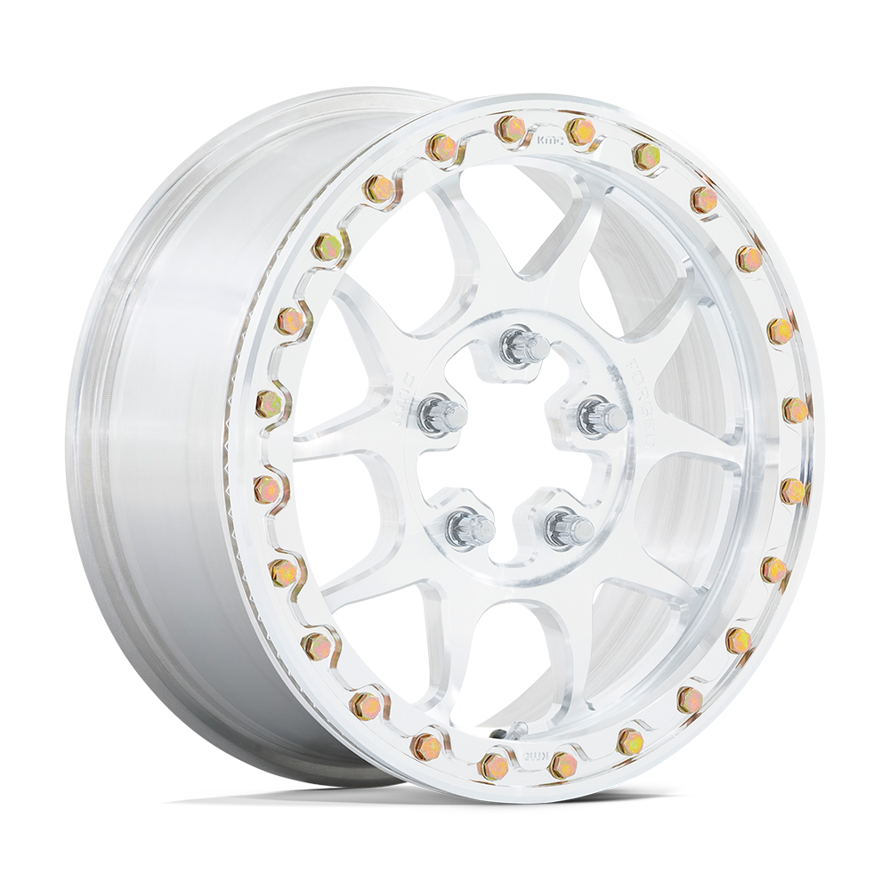 KMC Powersports KS437 Toro Forged UTV Beadlock 15x10 5x114.3 RAW-MCH-FRG - KS437DX15101200