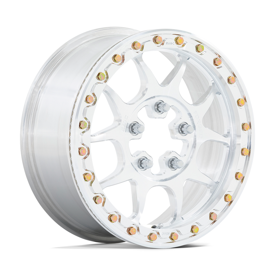 KMC Powersports KS437 Toro Forged UTV Beadlock 15x6 5x114.3 RAW-MCH-FRG - KS437DX15601250