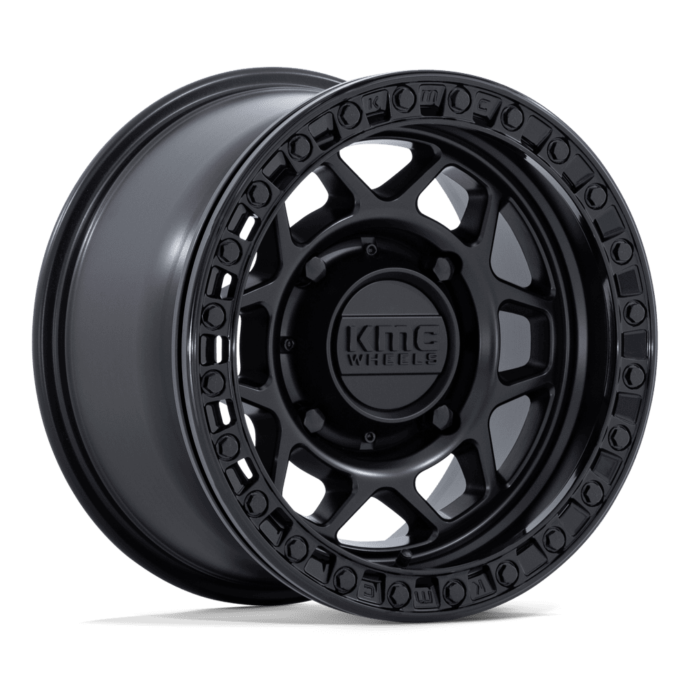 KMC Powersports KS241 Torx UTV Beadlock 15x8 4x156 M-BLK BLK-RG - KS241MB15804400