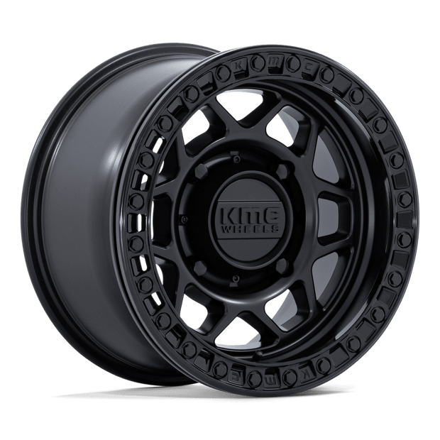 KMC Powersports KS241 Torx UTV Beadlock 15x8 4x156 M-BLK BLK-RG - KS241MB15804400