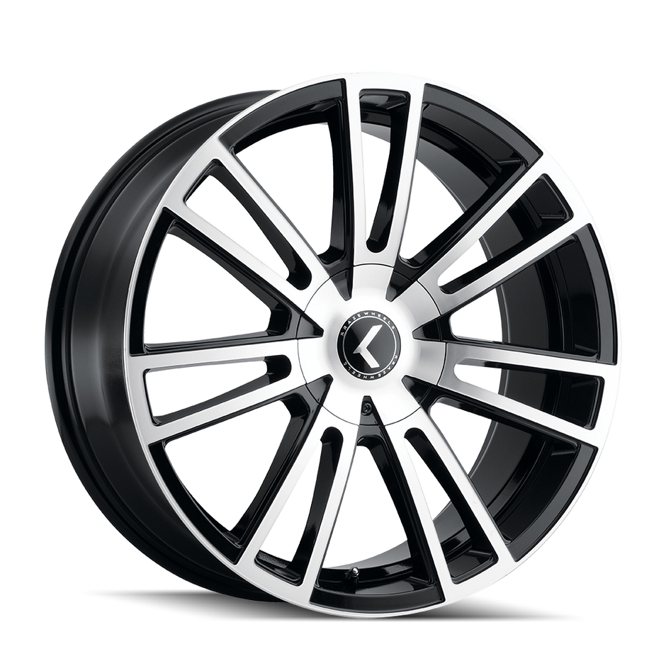 KRAZE SPECTRA 183 GLOSS BLACK/MACHINED 20X8.5 5-108/5-114.3 38MM 72.62MM