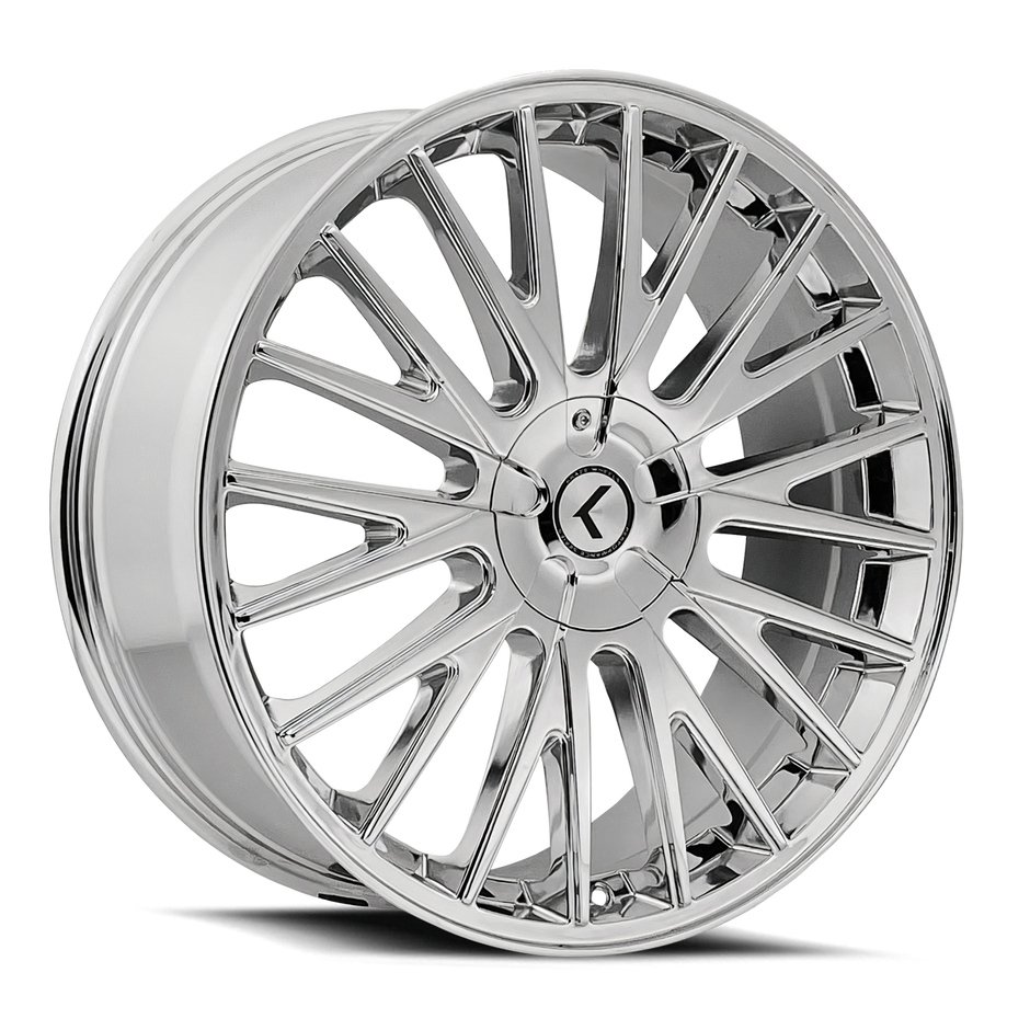 KRAZE DOUBLE DOWN KR185 CHROME 17X8 5-108/5-114.3 38MM 73MM