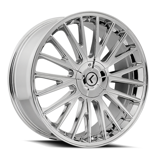 KRAZE DOUBLE DOWN KR185 CHROME 20X8.5 5-108/5-114.3 38MM 73MM - KR185-2814C38