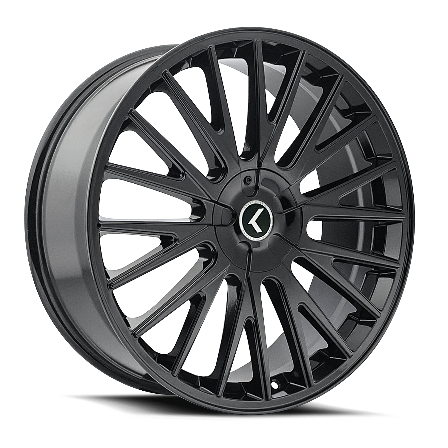 KRAZE DOUBLE DOWN KR185 GLOSS BLACK 22X8.5 5-112/5-114.3 38MM 73MM