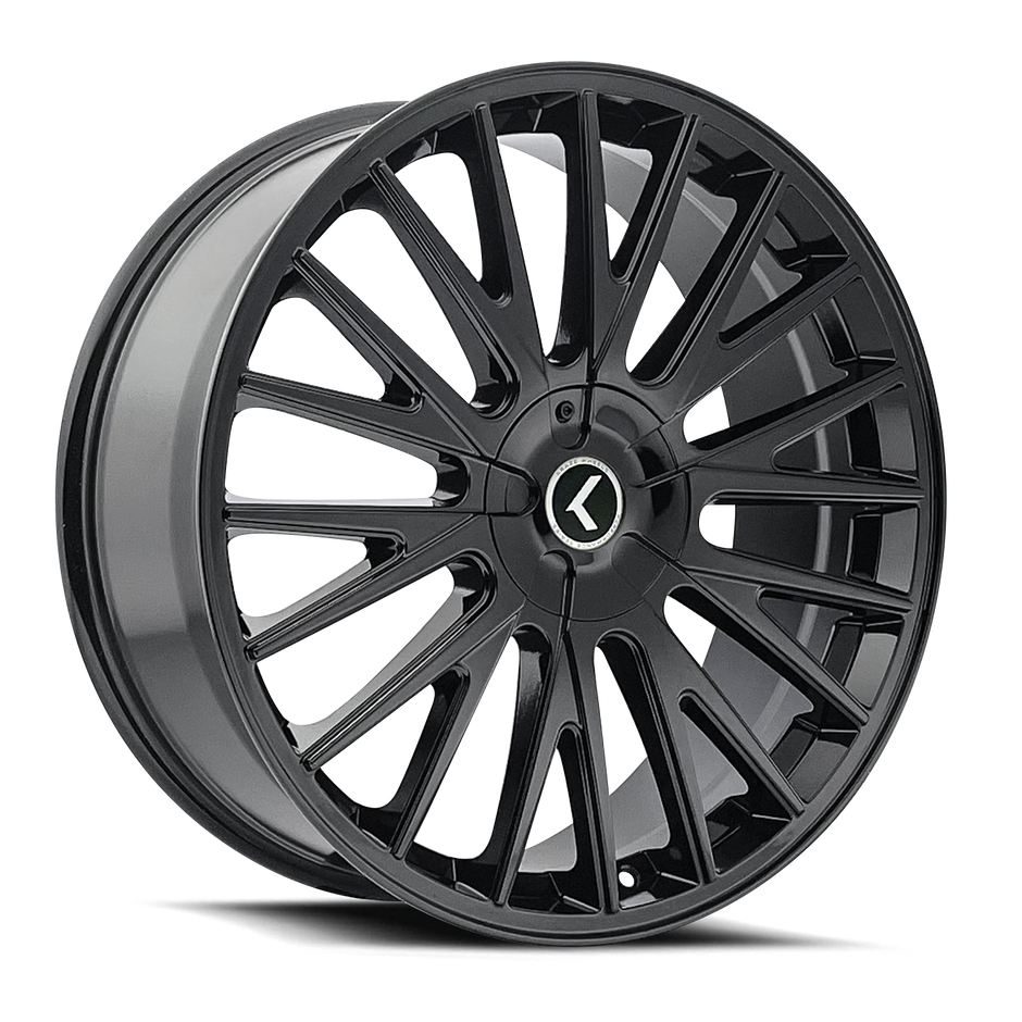 KRAZE DOUBLE DOWN KR185 GLOSS BLACK 22X8.5 5-100/5-114.3 38MM 73MM