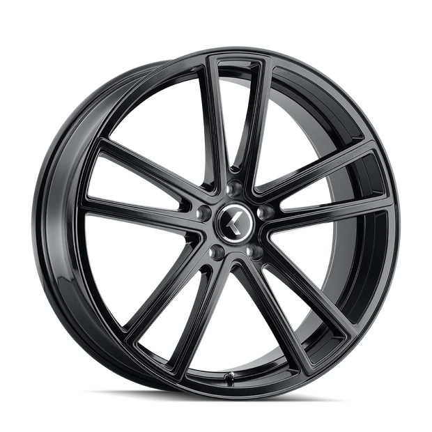 KRAZE KR190 LUSO GLOSS BLACK 22X8.5 5-112 38MM 66.56MM - KR190-22845GB38
