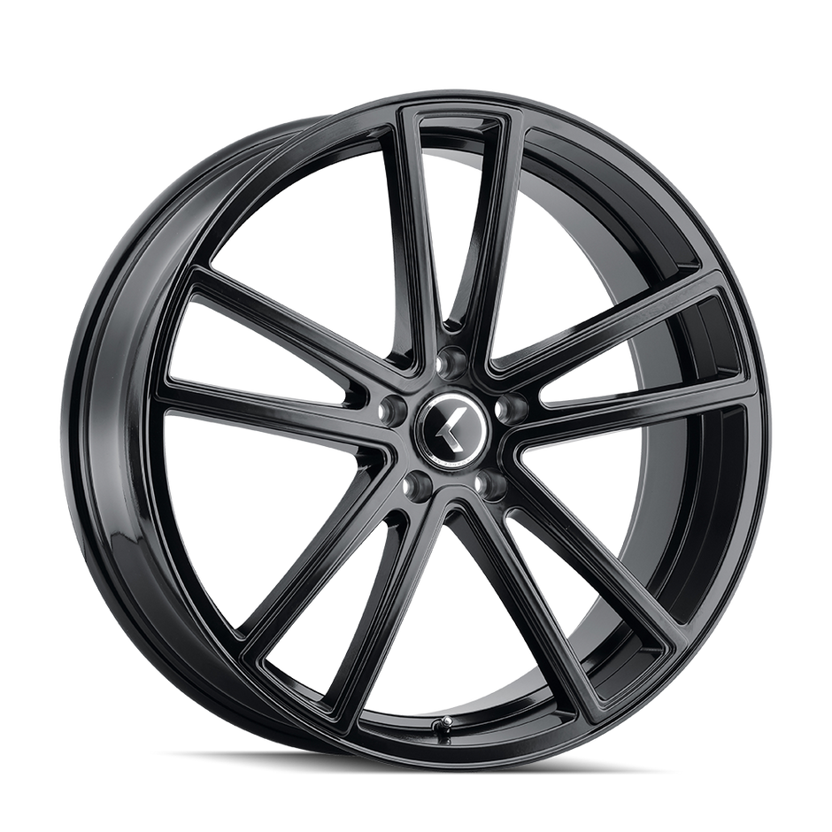 KRAZE KR190 LUSO GLOSS BLACK 22X8.5 5-120 38MM 74.1MM