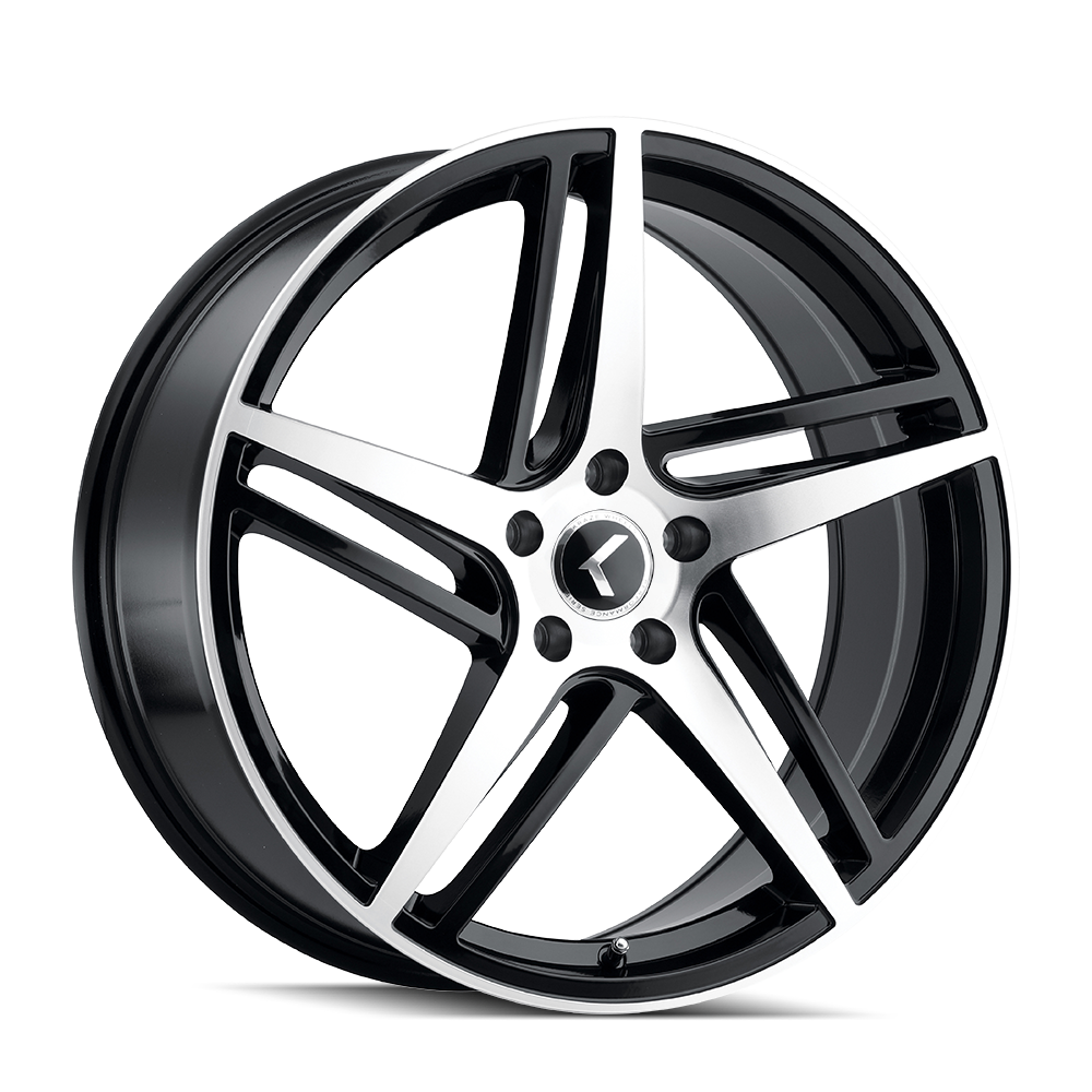 KRAZE MILANO KR195 BLACK/MACHINED FACE 20X8.5 5-114.3 38MM 72.62MM