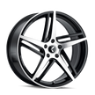 KRAZE MILANO KR195 BLACK/MACHINED FACE 20X8.5 5-114.3 38MM 72.62MM