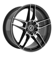 KRAZE CONVERGE KR197 BLACK MACHINED 20X9 5-108/5-114.3 35MM 72.6MM - KR197-2914BM35
