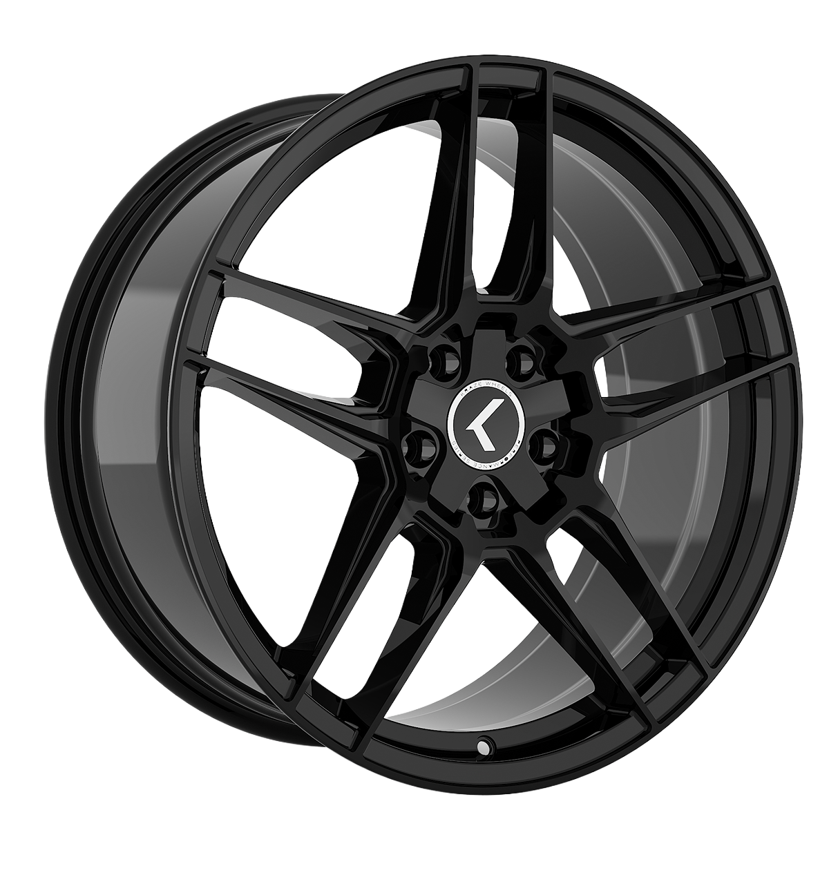 KRAZE CONVERGE KR197 GLOSS BLACK 20X9 5-108/5-114.3 35MM 72.6MM - KR197-2914GB35