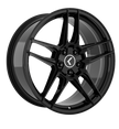 KRAZE CONVERGE KR197 GLOSS BLACK 20X9 5-108/5-114.3 35MM 72.6MM - KR197-2914GB35