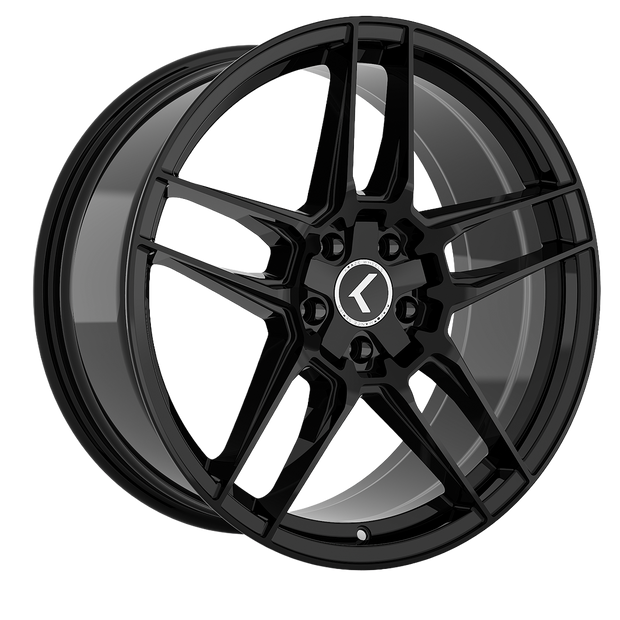 KRAZE CONVERGE KR197 GLOSS BLACK 17X8 5-108/5-114.3 35MM 72.6MM - KR197-7814GB35