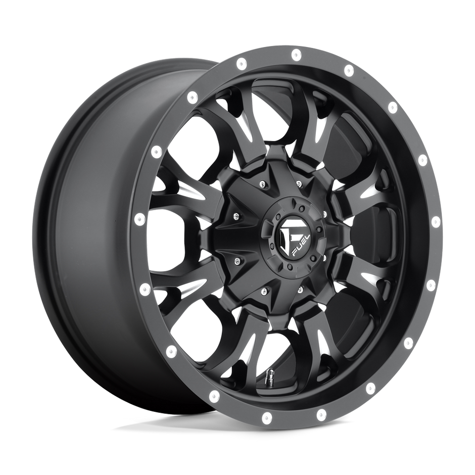 Fuel 1PC D517 Krank 17x9 8x165.1 MT-BLK-MIL - D51717908257