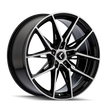 KRAZE EVOLVE KR196 BLACK W/MACHINED FACE 20X9 5-112 35MM 66.56MM