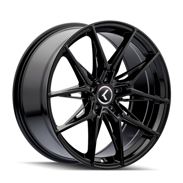 KRAZE EVOLVE KR196 GLOSS BLACK 22X9 5-114.3 35MM 73.1MM - KR196-22965GB35