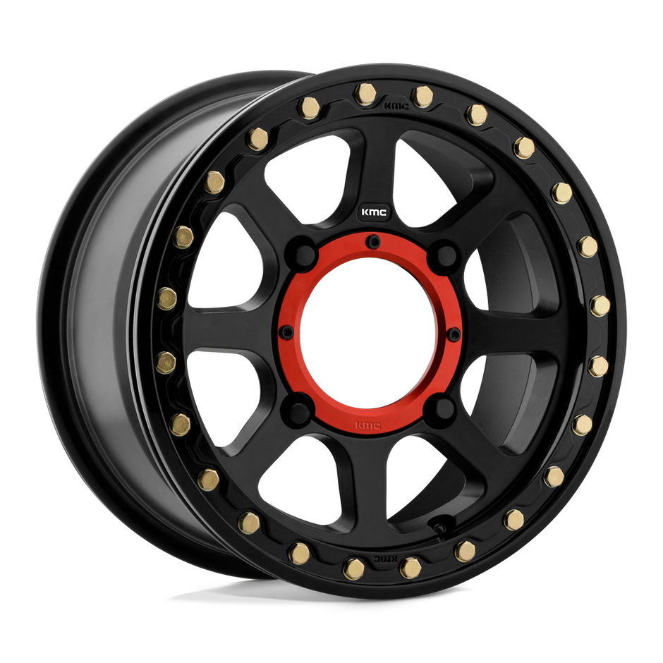 KMC Powersports KS234 Addict 2 UTV Beadlock 14x7 4x137 S-BLK - KS23447048738