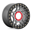 KMC Powersports KS240 Recon UTV Beadlock 15x7 4x156 G-MTL BLK-RING - KS24057044438