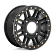 KMC Powersports KS242 Aztec UTV Beadlock 15x10 4x137 S-BLK BLK-RING - KS25051048700