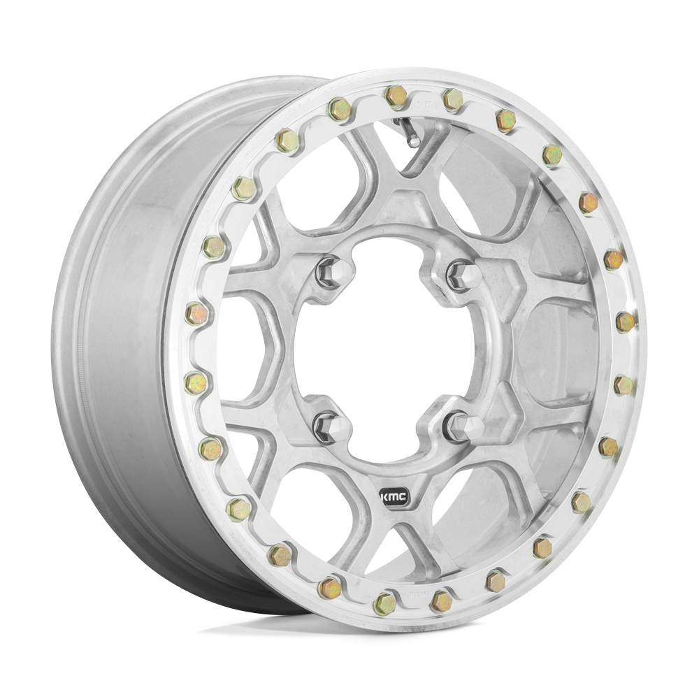 KMC Powersports KS433 Mesa Forged UTV Beadlock 15x6 4x156 RAW-MACH-FRG - KS43356044538A