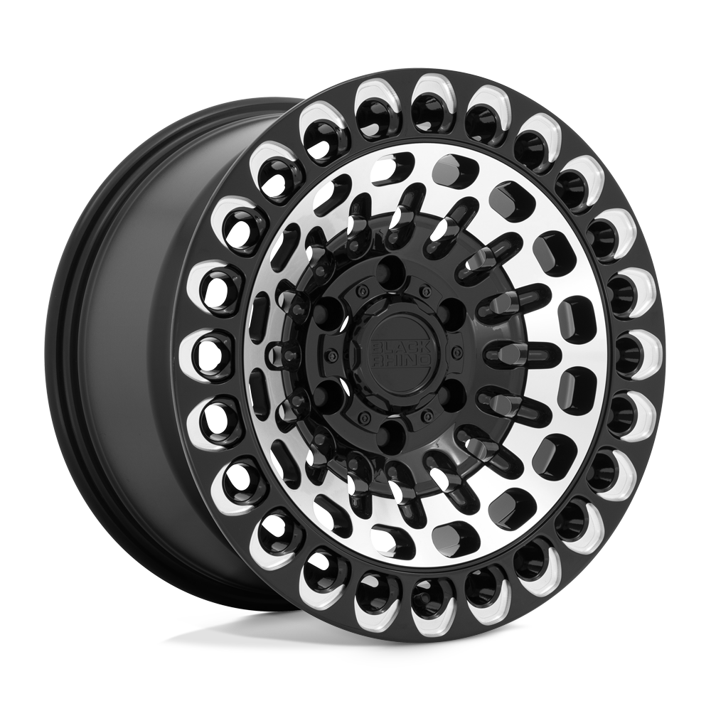 Black Rhino Hard Alloys Labyrinth 17x9.5 6x135 G-BLK MCH-FC MILL - 1795LBY126135B87