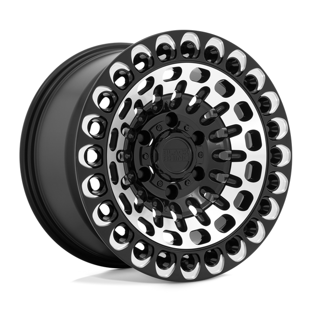 Black Rhino Hard Alloys Labyrinth 17x9.5 6x135 G-BLK MCH-FC MILL - 1795LBY126135B87