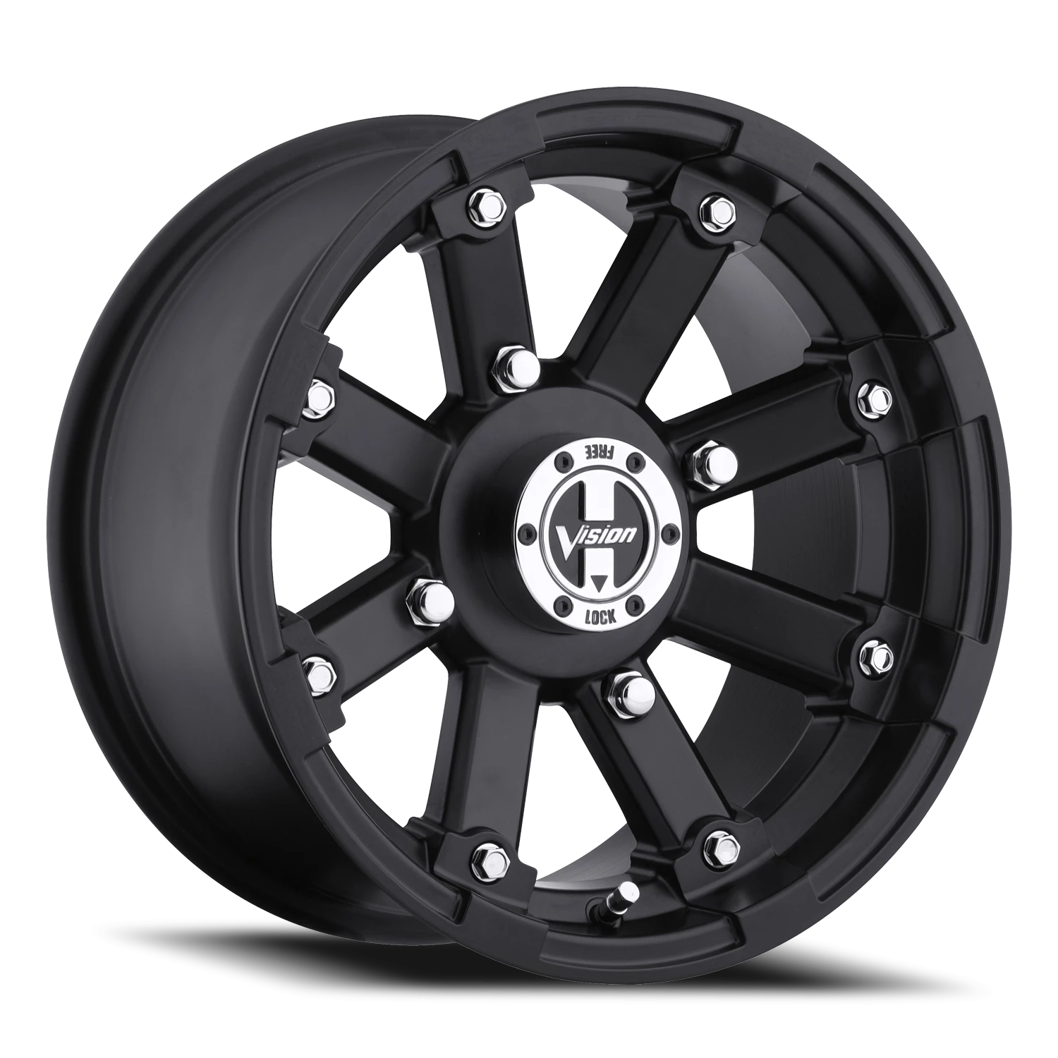 Vision Lockout 12x7 4x4 2.5mm Matte Black : 393-12744MB4