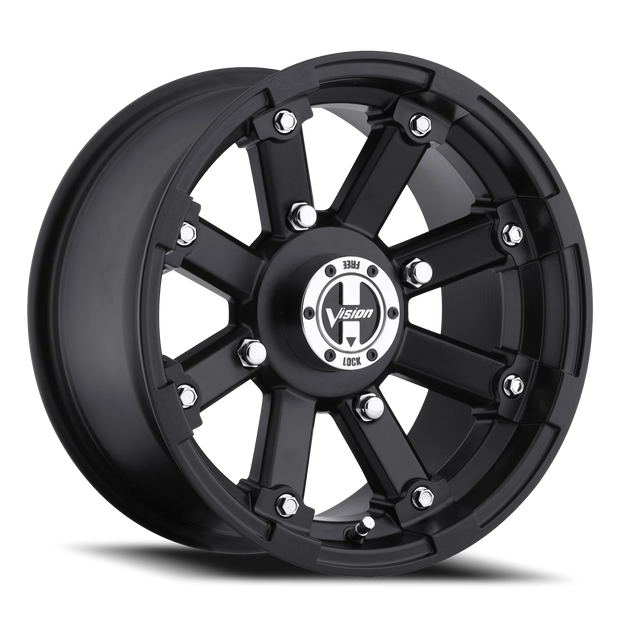 Vision Lockout 12x7 4x136 2.5mm Matte Black : 393-127136MB4
