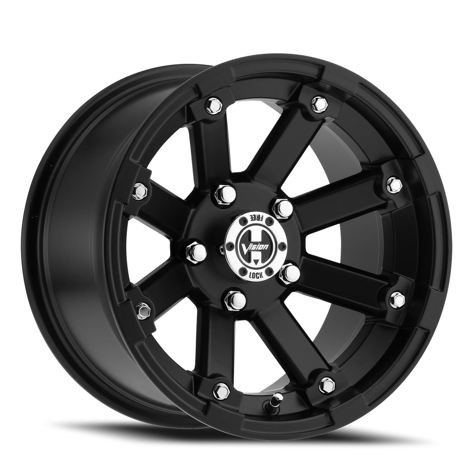 Vision Lockout 12x8 5x114.3 -10.2mm Matte Black : 393-128545MB4