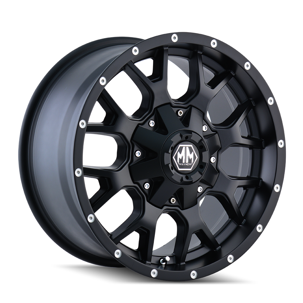MAYHEM WARRIOR 8015 MATTE BLACK 20X10 5-127/5-139.7 -25MM 87MM