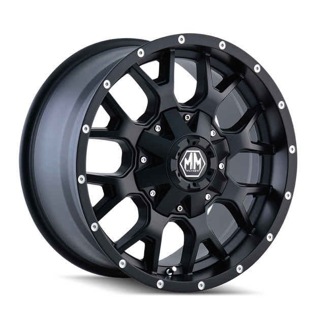 MAYHEM WARRIOR 8015 MATTE BLACK 17X9 8-180 18MM 124.1MM