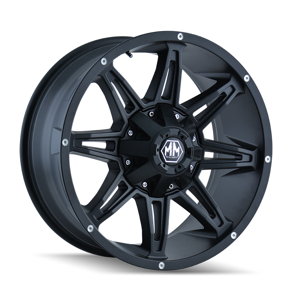 MAYHEM RAMPAGE 8090 MATTE BLACK 20X10 8-170 -25MM 125.2MM