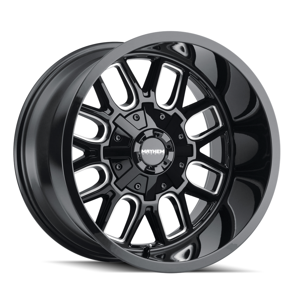 MAYHEM COGENT 8107 GLOSS BLACK/MILLED SPOKES 20X9 5-127/5-139.7 18MM 87.1MM