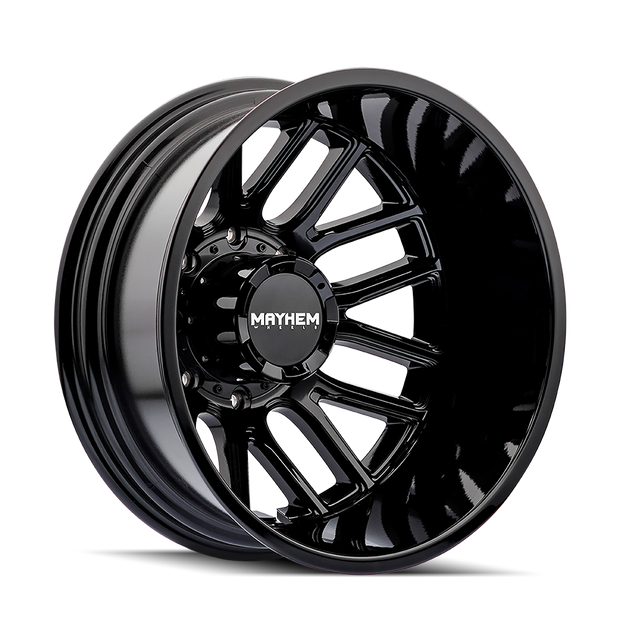 Mayhem Cogent Dually 8107D Gloss Black 20x8.25 8-200 -192mm 142mm - 8107D-2877BR192