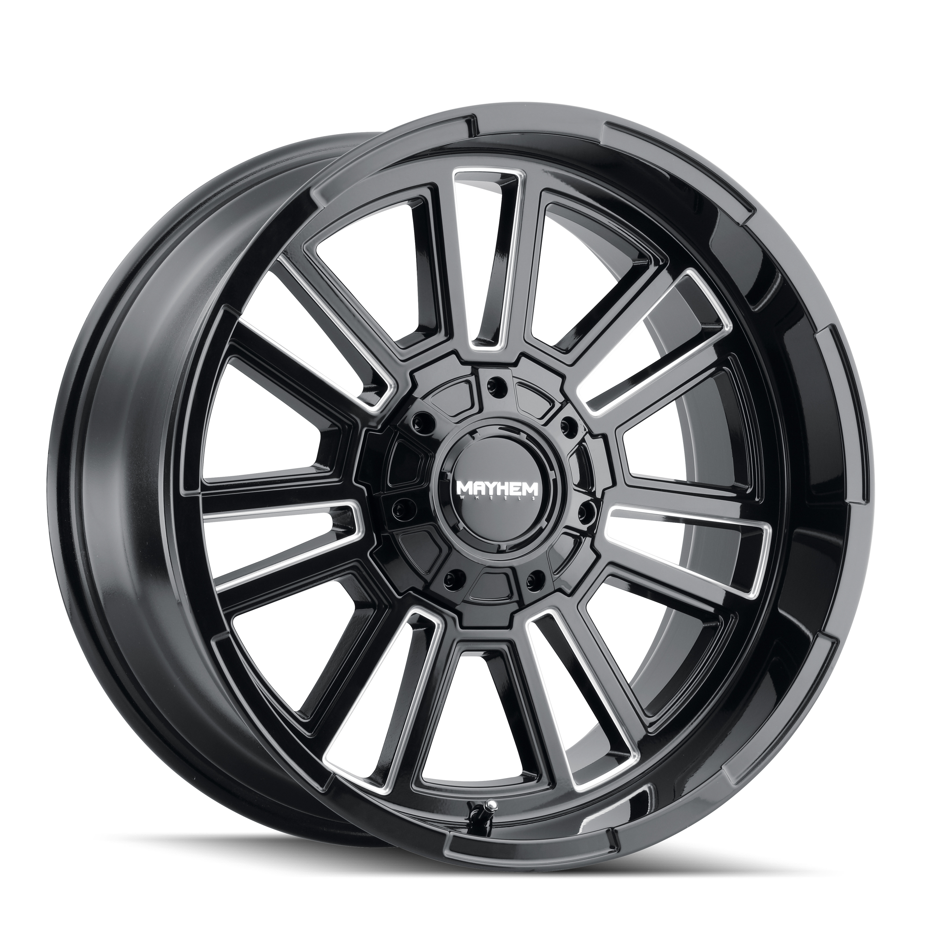 MAYHEM APOLLO 8115 GLOSS BLACK/MILLED 20X9 6-135/6-139.7 0MM 106MM