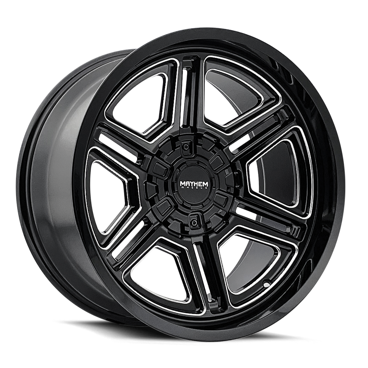 MAYHEM HERMOSA 8117 BLACK MILLED 20X10 8-170 -25MM 125.2MM