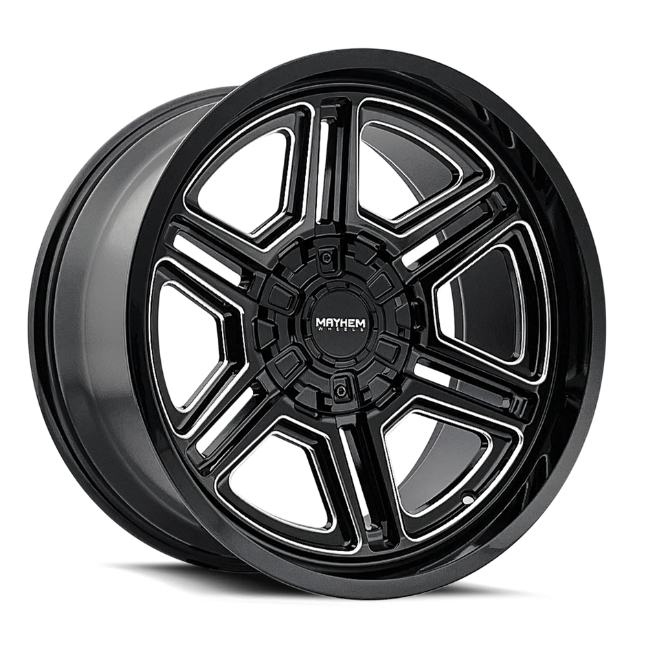 MAYHEM HERMOSA 8117 BLACK MILLED 20X10 8-170 -25MM 125.2MM