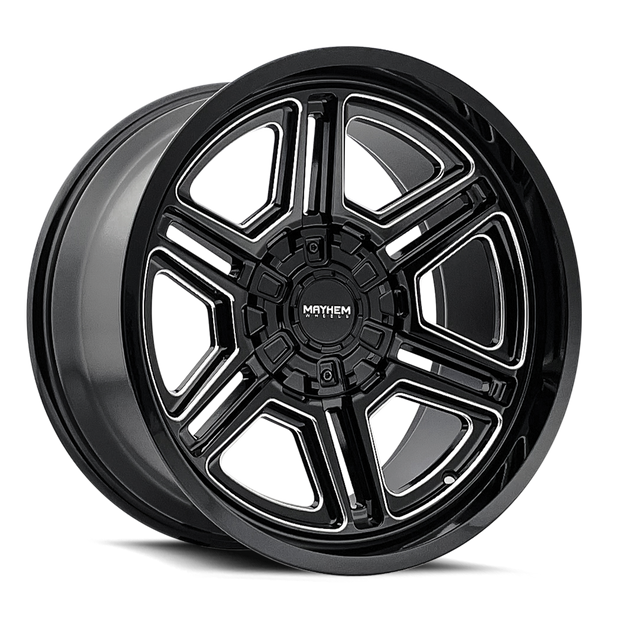 MAYHEM HERMOSA 8117 BLACK MILLED 20X10 8-165.1 -25MM 130.8MM