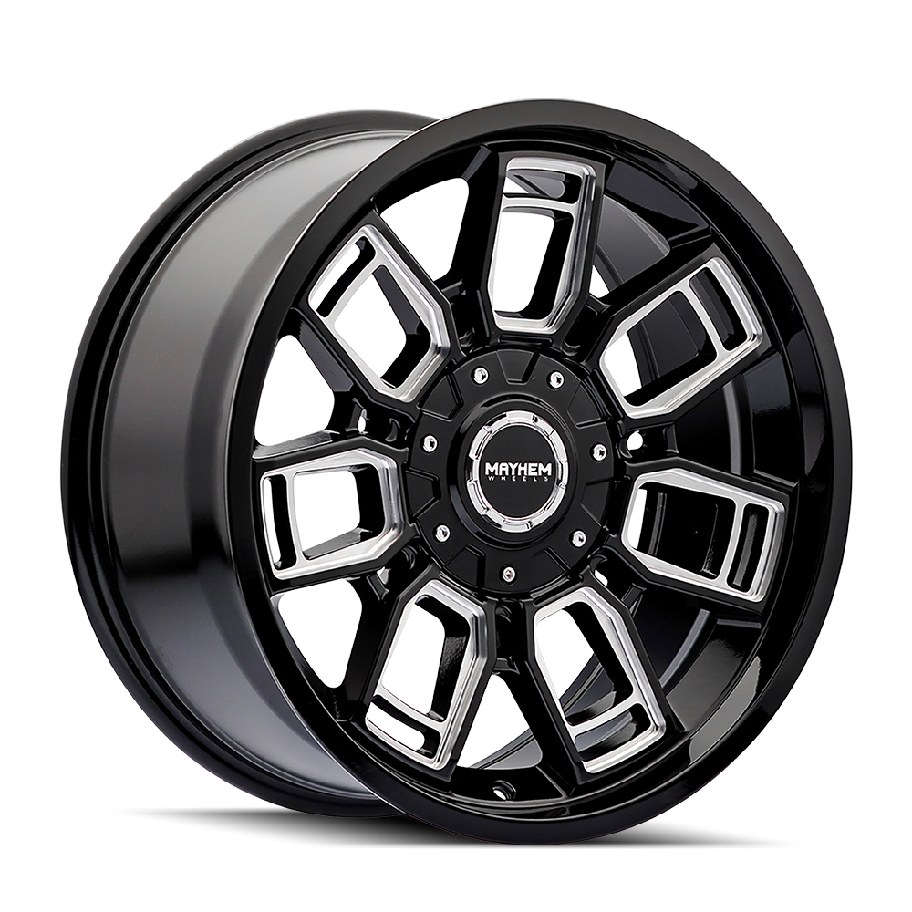 MAYHEM ORDINANCE 8118 GLOSS BLACK/MILLED 20X9 5-127/5-139.7 0MM 87.1MM